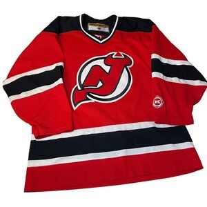 Vintage KOHO NHL New Jersey Devils Hockey Jersey Red Adult Size Medium